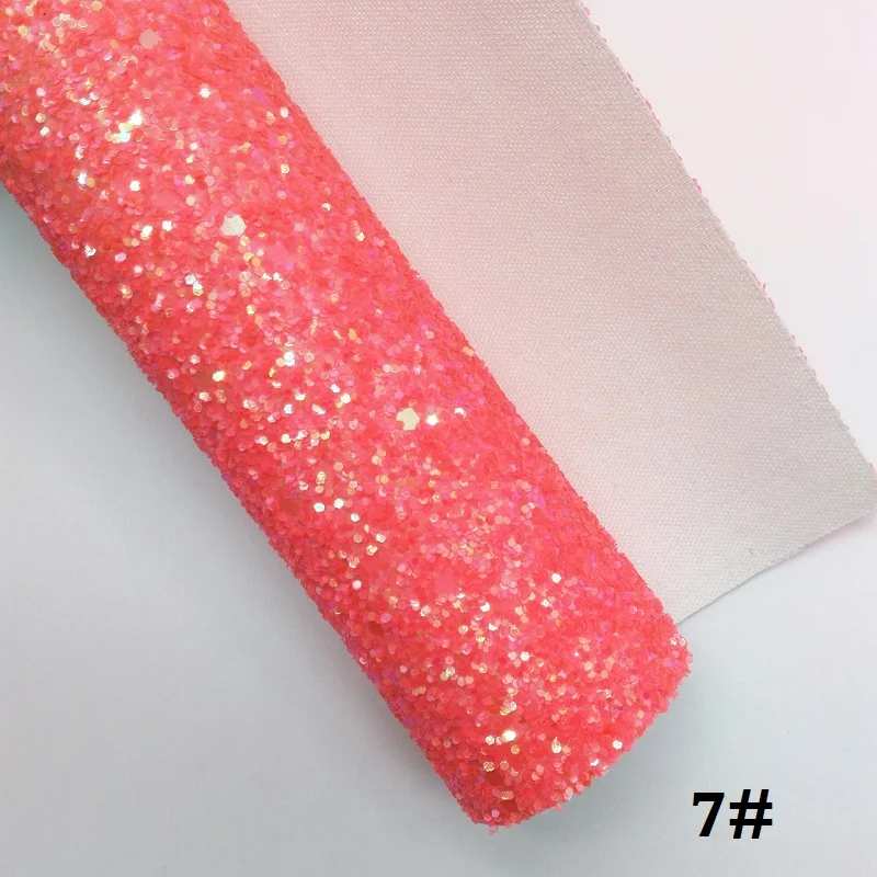 7 Блестящая блестящая ткань, 21X29 см, Размер A4, неоновая блестящая ткань, плотная блестящая кожа, искусственная кожа, виниловая ткань для бантов, GM574A - Цвет: 7