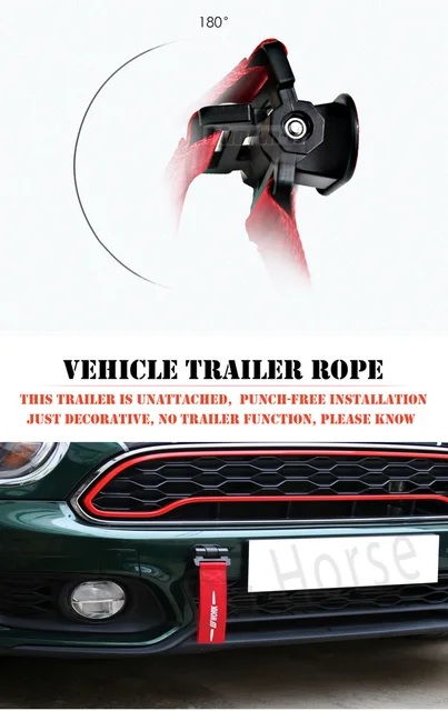 Cinghia Di Traino In Nylon Per Auto - Gancio Traino Con Pellicola Protettiva, Resistenza 1 Tonnellata - Foto 9