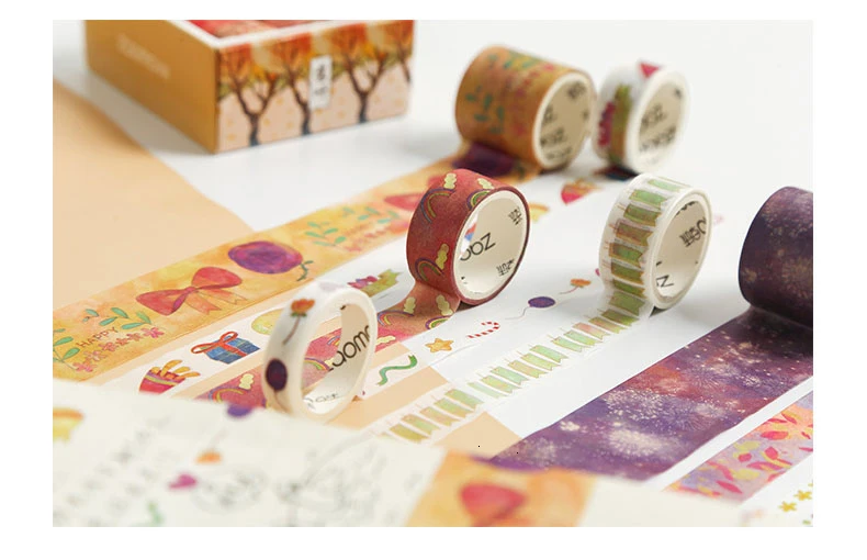 10 шт./компл. Милые Японские животные/единорог/планеты лента Washi пуля журнал малярный скотч школьные принадлежности Скрапбукинг Бумага