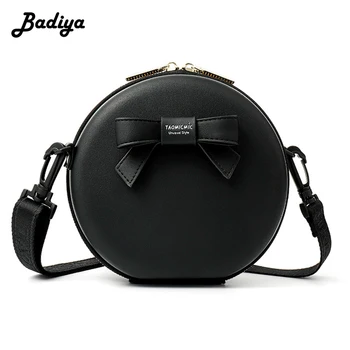 

New Fashion Women Bag Mini Round Bag PU Leather Ladies Crossbody Bag Simple Circular Messenger Bag Daliy Use Phone Shoulder Bag