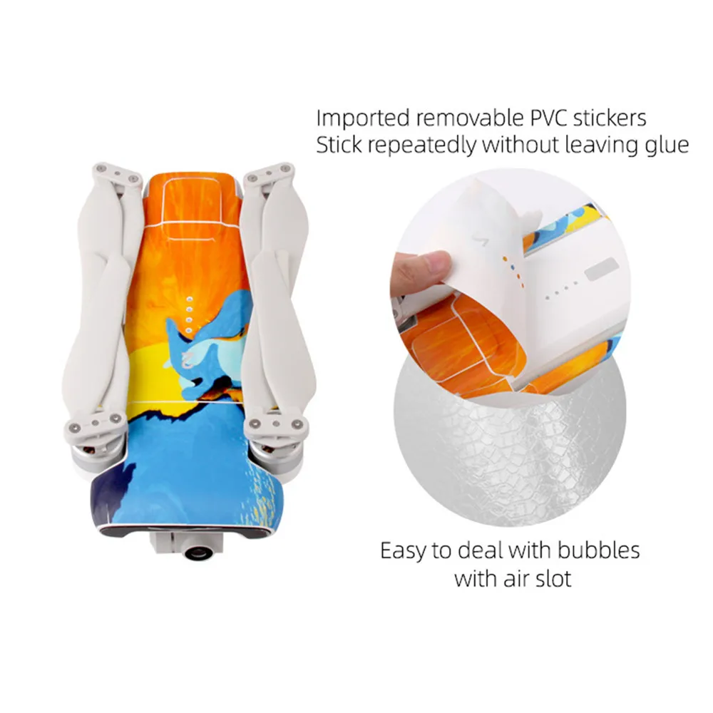 PVC Waterproof Stickers for Xiaomi FIMI X8 SE Drones Body Shell Protection Skin Quadcopter Camera Drone Accessories Removable