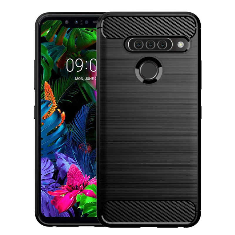 Углеродное волокно чехол для LG G8S ThinQ G6 G7 K8 K10 K40 K12 плюс Max Q Stylus Q6 Q7 X5 G9 один Stylo 5 W10 V30S V35 V40 V50 чехол