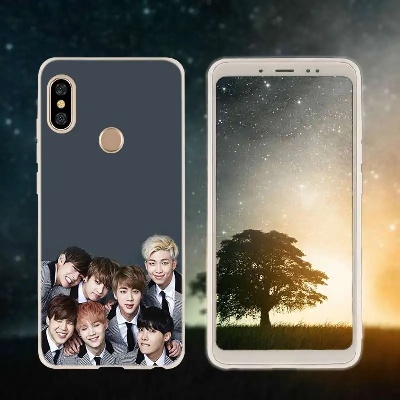 3D printing 04 Мягкий чехол из ТПУ для Xiaomi Redmi 4X 4A 6A 7a Y3 K20 5 Plus Note 8 7 6 5 Pro Bangtan Boys Jimin Suga - Цвет: 3D printing 04