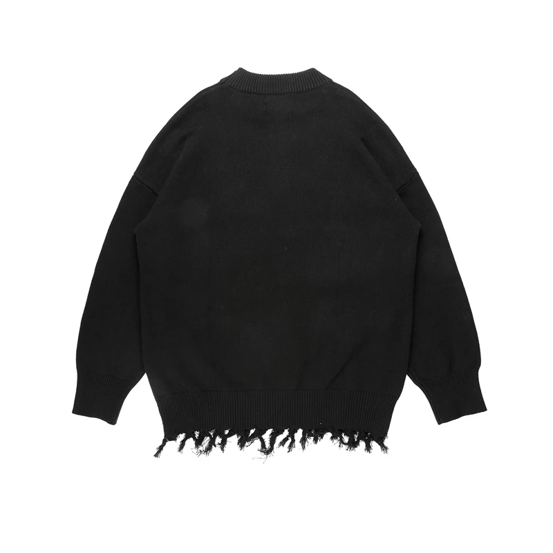 Свитер мужской в стиле хип хоп уличная одежда харадзюку хлопковый пуловер