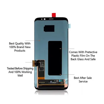 

BLACK Complete Screen For S8 Plus G955F, Touch Full Screen + LCD Screen