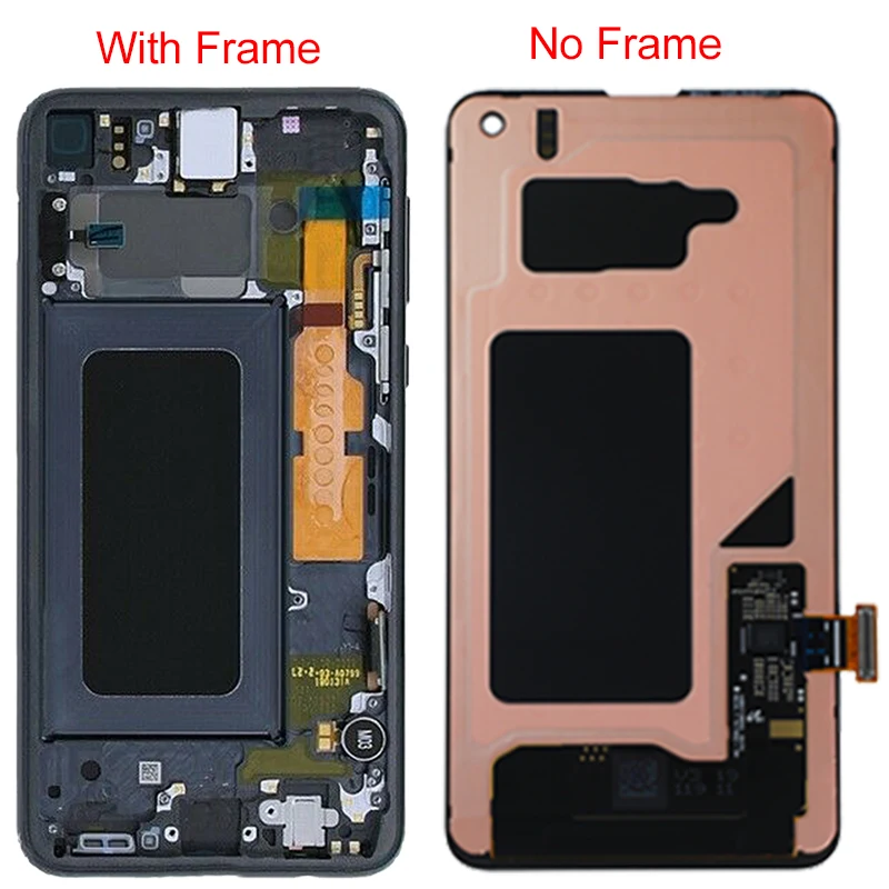 Оригинальный ЖК дисплей S10E для Samsung Galaxy S10 e с рамкой AMOLED S10e G970F G970F/DS G970A заменой в