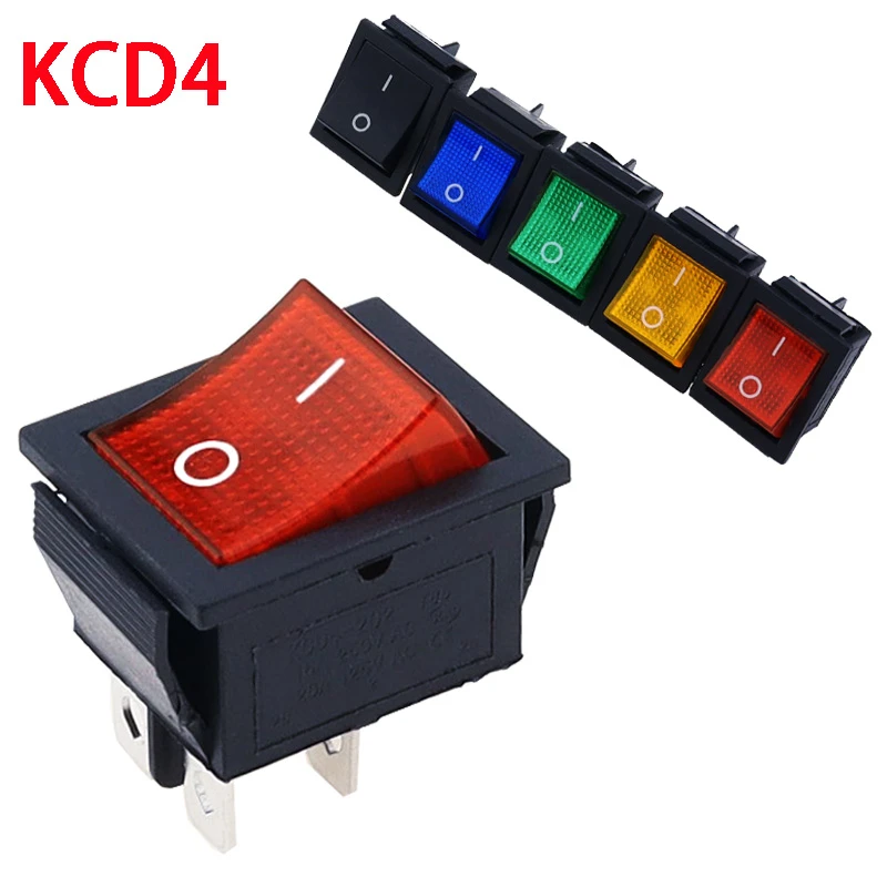 Kcd4 Rocker Switch On-off 2 Position 4 Pins Electrical Equipment With