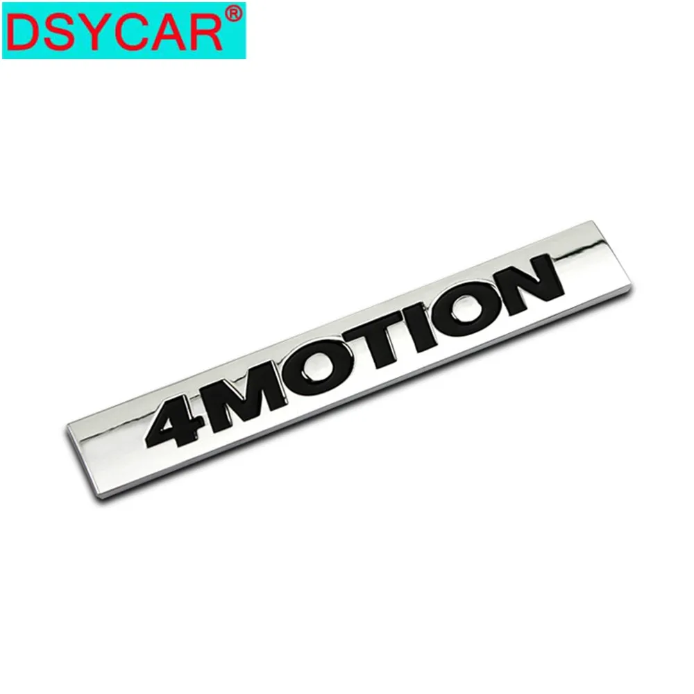 

DSYCAR 1Pcs 3D Metal 4 MOTION Car Side Fender Rear Trunk Emblem Badge Sticker Decals for Volkswagen Sagitar Golf Magotan Polaris