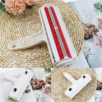 

2-Way Pet Hair Remover Roller Removing Dog Cat Hair from Furniture Carpets Bedding Clothing By One Hand Operate Dog Accessories