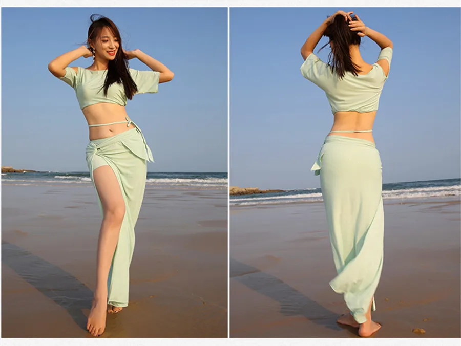 Bellydance oriental dance set baladi Indian eastern desert swings costumes for belly dance bra belt skirt dress robe set wear