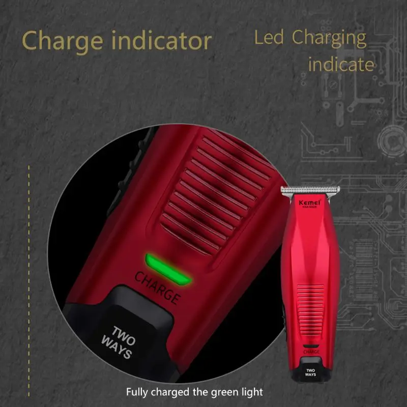  Portable Wireless Electric Hair Clipper DIY Hair Cutter Baldheaded Trimmer
