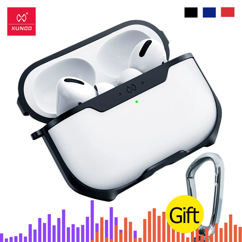 Чехол для наушников Xundd Apple AirPods Pro прозрачный беспроводной чехол с Bluetooth защитный