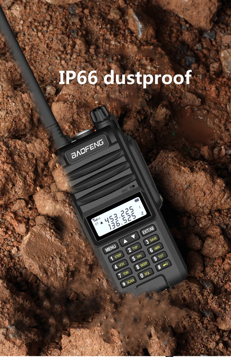 2 шт. новая охотничья рация 10 км 20 км радио 10 Вт Baofeng vhf uhf walky talky long range ppt dual band cb радио comunicacion