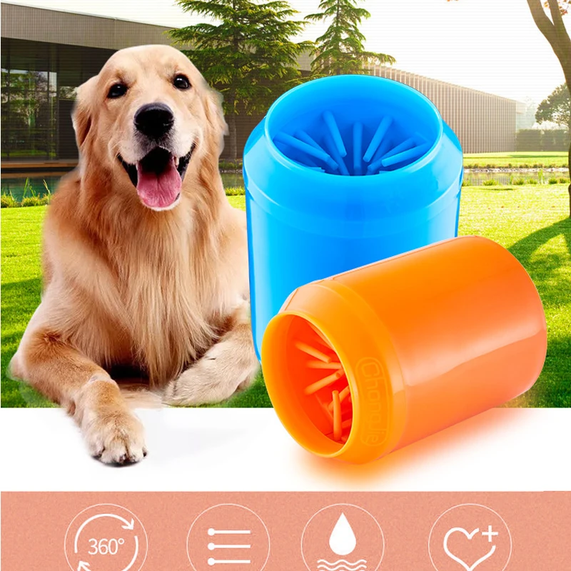 

Dog Paw Cleaner Cup for Small Large Dogs Pet Feet Washer Portable Pet Cat Dirty Paw Cleaning Cups Soft Silicone Foot Wash Tools