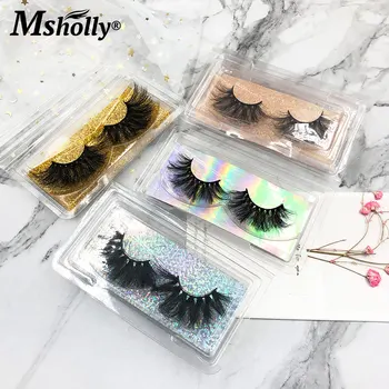 

Eyelashes Bulk Extension Thick Long 25mm Mink Lash Reusable Eyelash Extension 6D False Lashes with Lash Boxes Packaging Eyelash