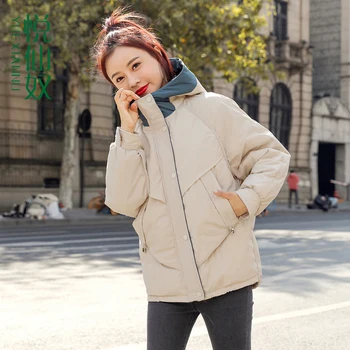 

Autumn and Winter Women Jacket Casual Fashion Padded Cropped Puffer Jacket Kurtka Damska Zimowa Palto for Woman Cotton HH50MF