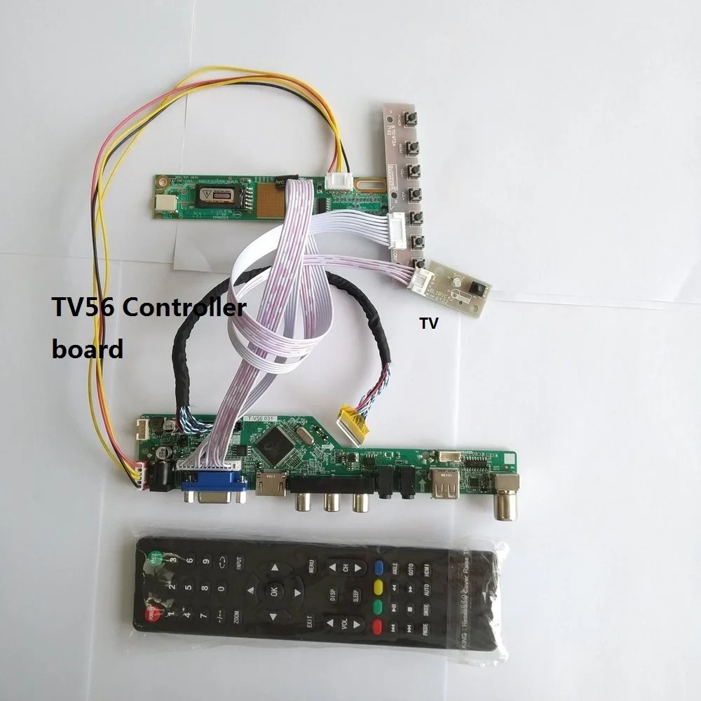 

USB-контроллер для ноутбука TV56 AV VGA, плата драйвера HDMI-совместима с LP150X05 1024X768, 15-дюймовая ЖК-панель, Фотокарта