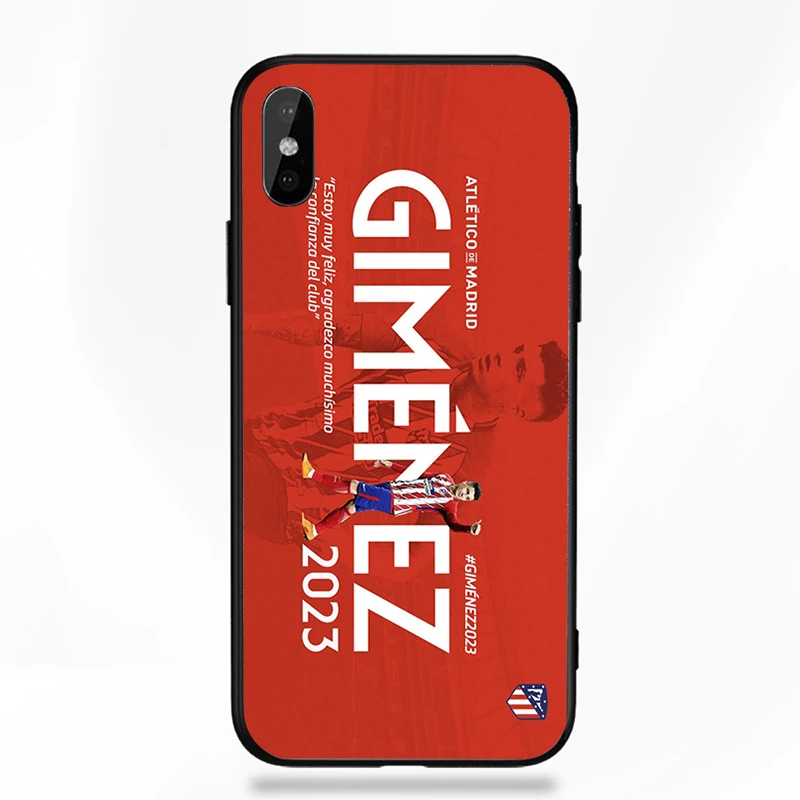 Чехол для телефона Gimenez для iphone, чехол Atletico Madrid FC DIY, черный мягкий чехол из ТПУ для iphone 11Pro X XR XS MAX 7 8 7plus 6 6S 5S SE