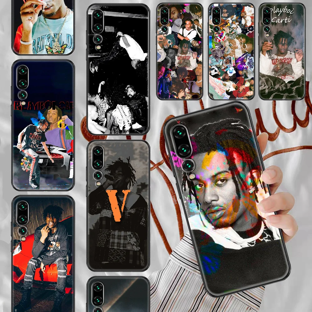 Чехол PLAYBOI CARTI для Huawei P Mate P10 P20 P30 P40 10 20 Smart Z Pro Lite 2019 черный силиконовый 3D чехол |