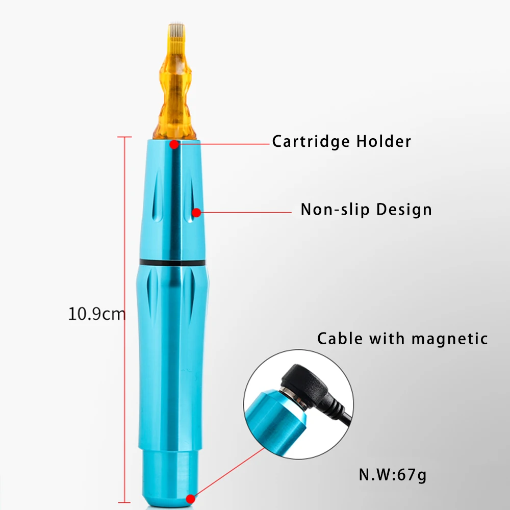 

Tattoo Pen Rotary Machine Gun Coreless Motor Magnetic Connection Strong Quiet Tattoo Supply Makeup Pen