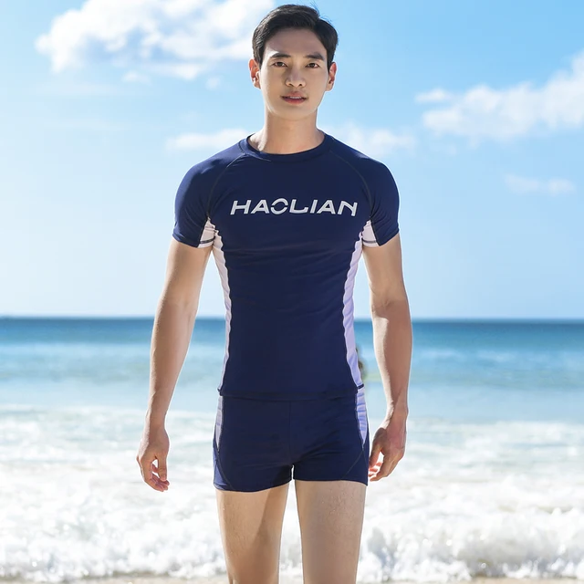 Short Sleeve Swimsuit Man Shirt+shorts 