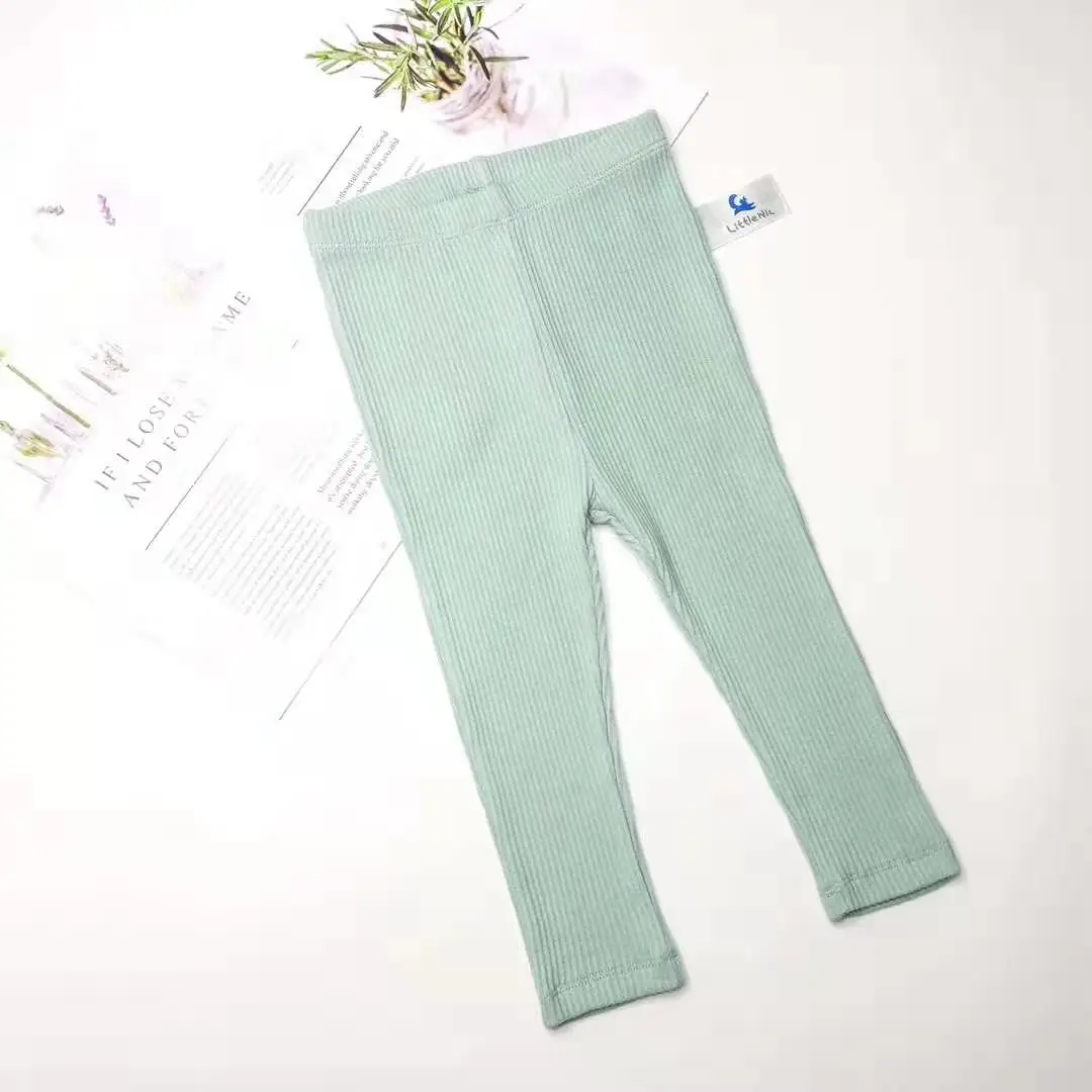 Conjuntos de Pijama para o Bebê com Nervuras com Calças Novas Crianças Roupas Meninas Meninos Macio Manga Longa Primavera Outono Inverno Menino 2020 7 conjuntos de pijama para o bebê com