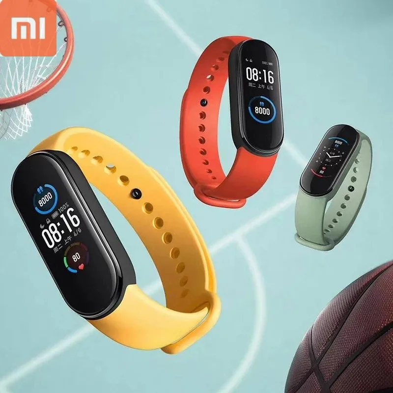 

2020 Xiaomi Mi Band 5 Smart Bracelet 1:1 large AMOLED Screen Heart Rate Fitness Traker Bluetooth 5.0 Sport Waterproof band 5