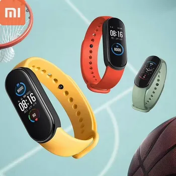 

2020 Xiaomi Mi Band 5 Smart Bracelet 1:1 large AMOLED Screen Heart Rate Fitness Traker Bluetooth 5.0 Sport Waterproof band 5