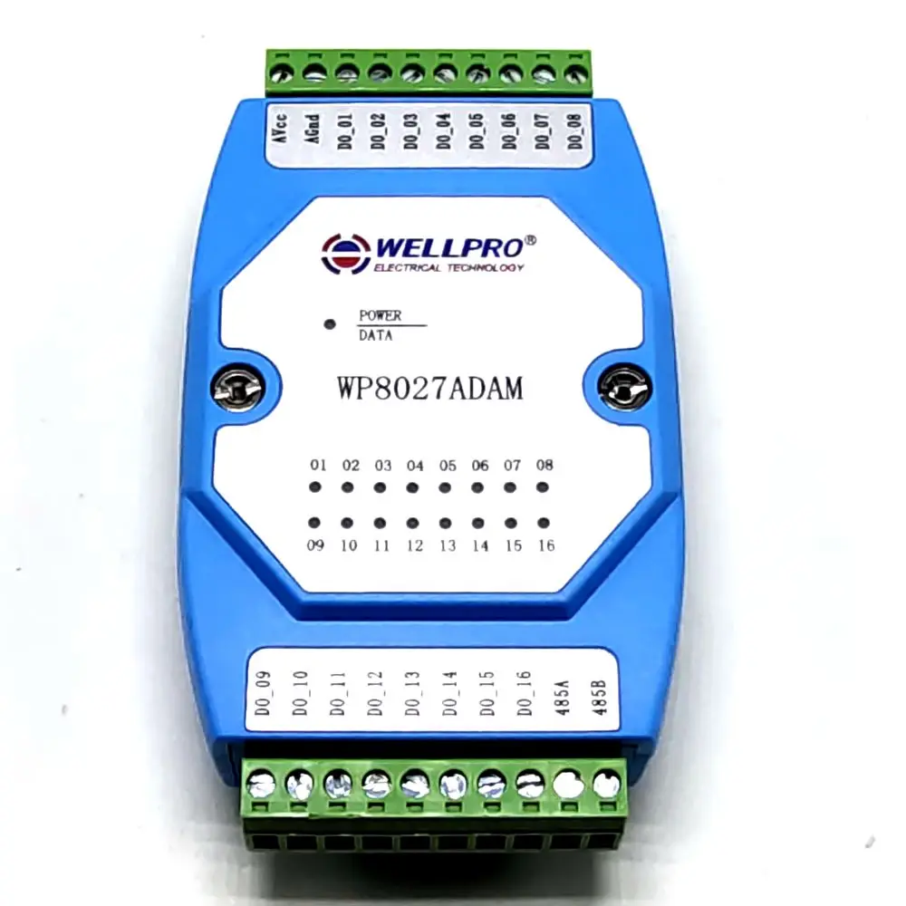 Модуль коммутатора с цифровым выходом 16 изолированных модулей связи RS485 MODBUS