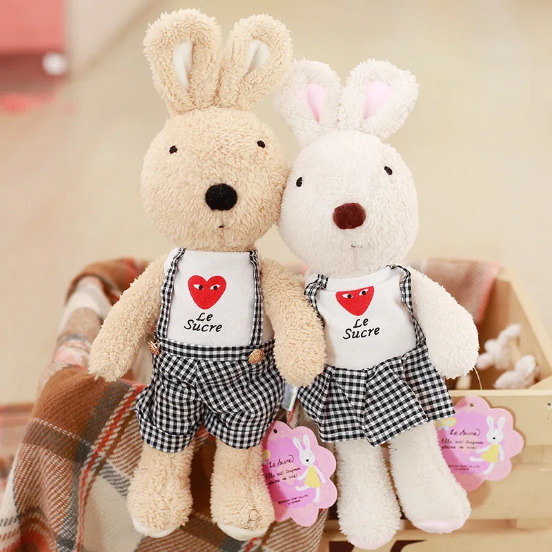 

Cute Le Sucre Doll Heart Couple Clothes Doll Doll Rabbit Plush Toys Bugs Bunny Birthday Gift