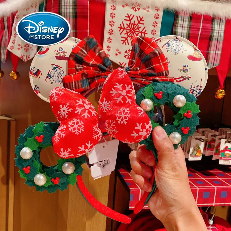New Disney Parks Minnie Mouse Ears Mickey Headband Christmas Costume Party Gifts 