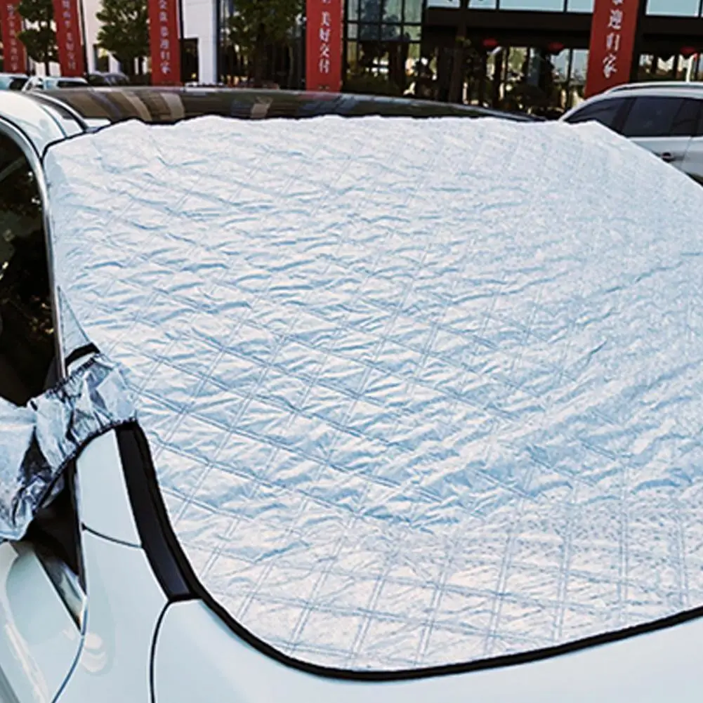 Car half car cover lint dual use antifreeze cover, aluminum film to