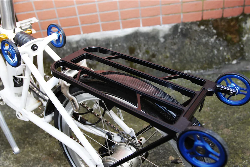 Aceoffix CNC Сверхлегкий Алюминиевый сплав задняя стойка для Brompton складные велосипеды аксессуары стойка