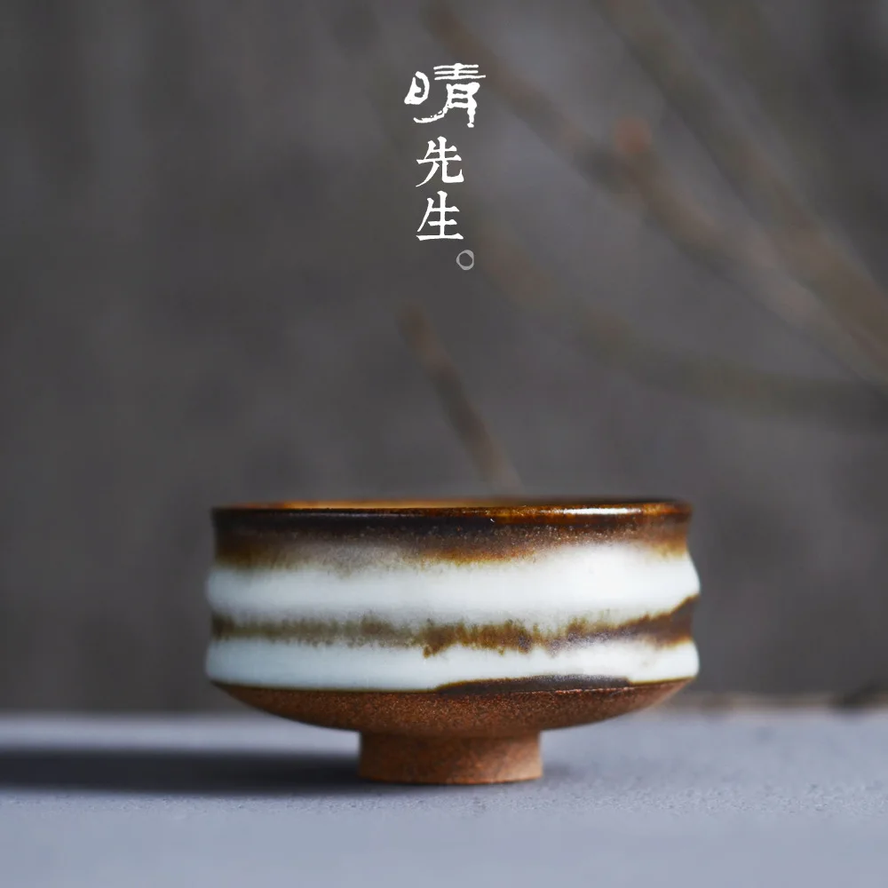 

Manual Teacup Fire In The Field Master Cup Kungfu Online Sip Tea Cup Jindezhen Ceramics Tea Set Personality Gift Japanese Rock