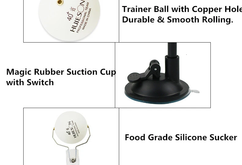 Huieson New Table Tennis Training Machine Fixed Rapid Rebound Ping Pong Ball Stroking Trainer Table Tennis Training Tool (4)