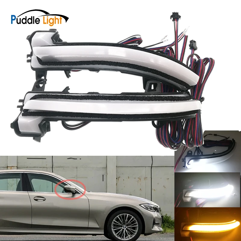 

Led Side Wing Rearview Mirror Indicator Blinker Repeater Dynamic Turn Signal Light For Bmw F20 F21 F22 F30 E84 1 2 3 4 Series F3