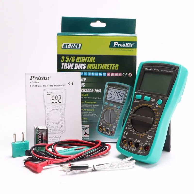 Po'sKit MT 1280 C Цифровой мультиметр 3 5/6 истинного напряжения переменного