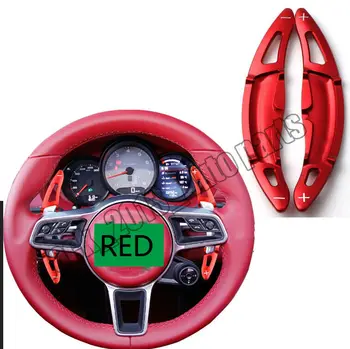 

2PC Aluminum Steering Wheel Shift Paddle Extension for 911 718 918 Macan cayenne Car modification Car accessories