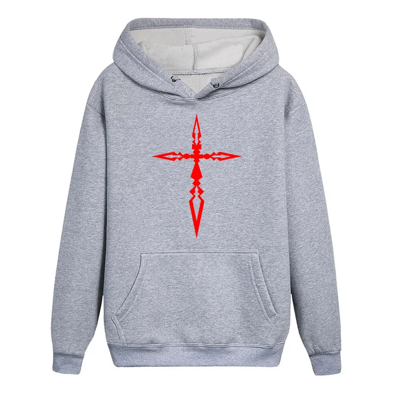 Горячая игра Fate Stay Night толстовки с длинными рукавами повседневные толстовки с разными рисунками пальто пуловер с капюшоном топы - Цвет: 22