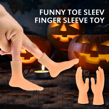 

Novelty Funny Toe Sleeve Finger Sleeve Play Model Tricky Toy Gag Toys Model Practical Jokes New Strange Tricky Toy Kid Xmas Gift