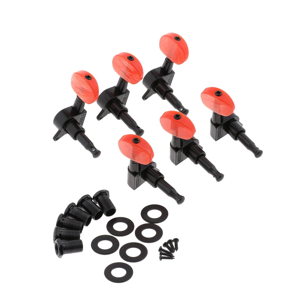 6pcs 3L 3R Guitar String Tuning Pegs Tuners Machine Heads Replacements Part