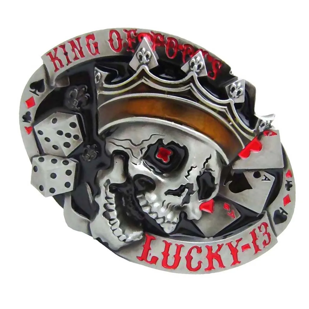 Vintage Skull Skeleton Oval Belt Buckle Western Belt Buckle Cool Jeans Accessories for Mens Gift Jeans Leather Belt