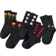 5 пар, женские повседневные короткие носки, спортивные хлопковые Дышащие носки с милым рисунком, XRQ88