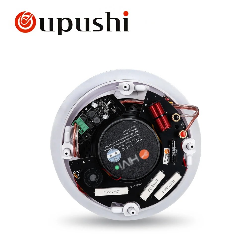 Oupushi VX6-C Bluetooth активный громкоговоритель PA звуковая система 6,5-дюймовый потолочный динамик Bluetooth для домашней музыки