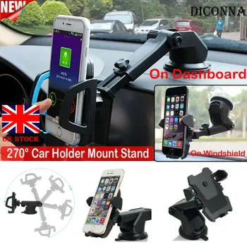 

Universal Retractable Foldable 360 Rotation in Car Windscreen Suction Mount GPS Mobile Phone Holder Bracket Stand
