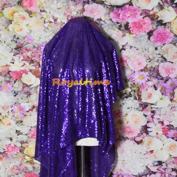 

Royaltime 1M/2M DIY 3mm Fabric Sequin Paillette Purple Sparkly Glitter Fabric for Dress Stage Party Wedding Decoration