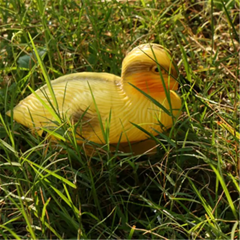 Realistic Yellow Ducks Figure DIY Garden Pond Statues Lawn Decoration