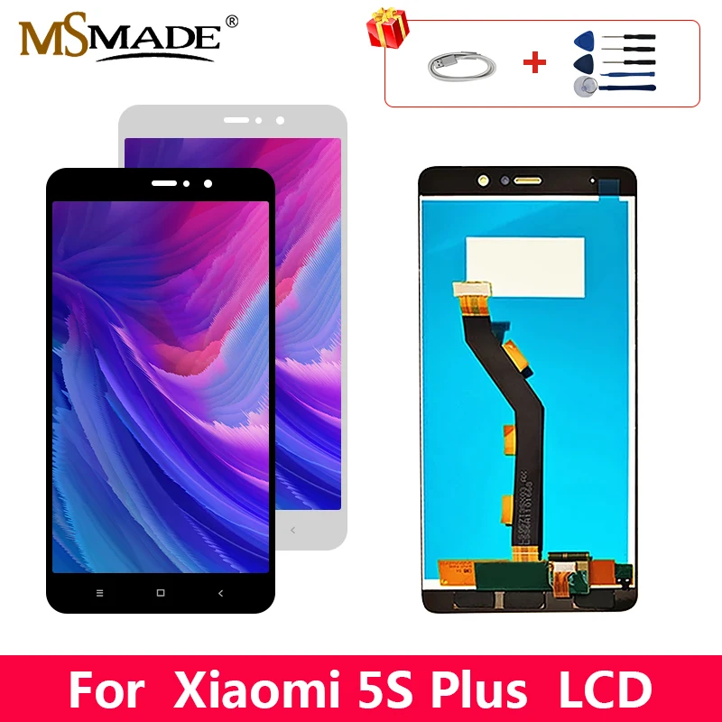 

Original LCD For Xiaomi Mi 5S Plus LCD Display Screen Touch Digitizer Replacement Assembly Parts With Frame 5.7