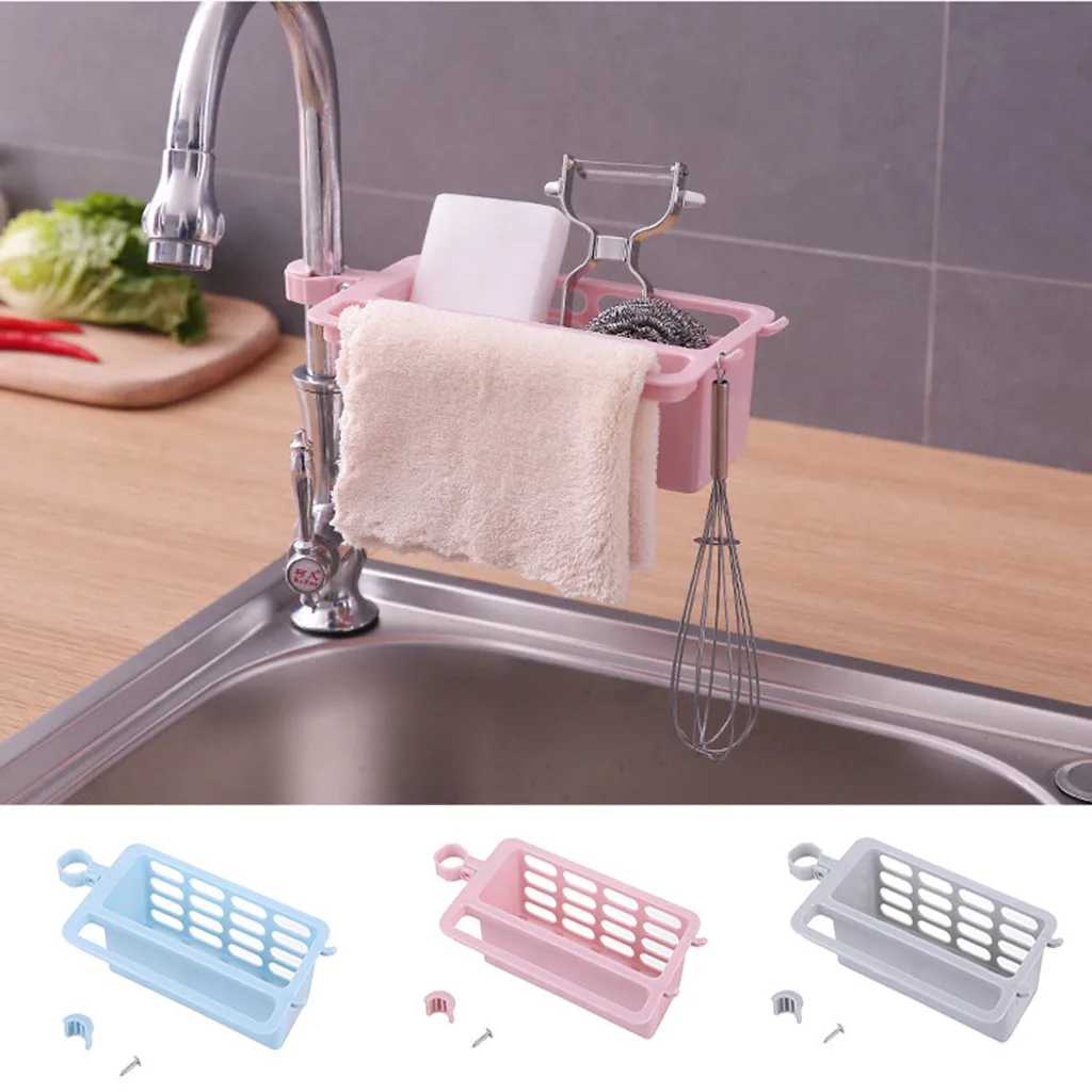 

Bathroom Accesspries Kitchen Drainage Shelf Multifunctional Dishwashing Sponge Storage Rack High Quality Rack