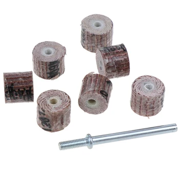 

10Pcs 10mm Sanding Flap Disc Grinding Sanding Flap Wheels Brush Sand Rotary Tool Dremel Accessories